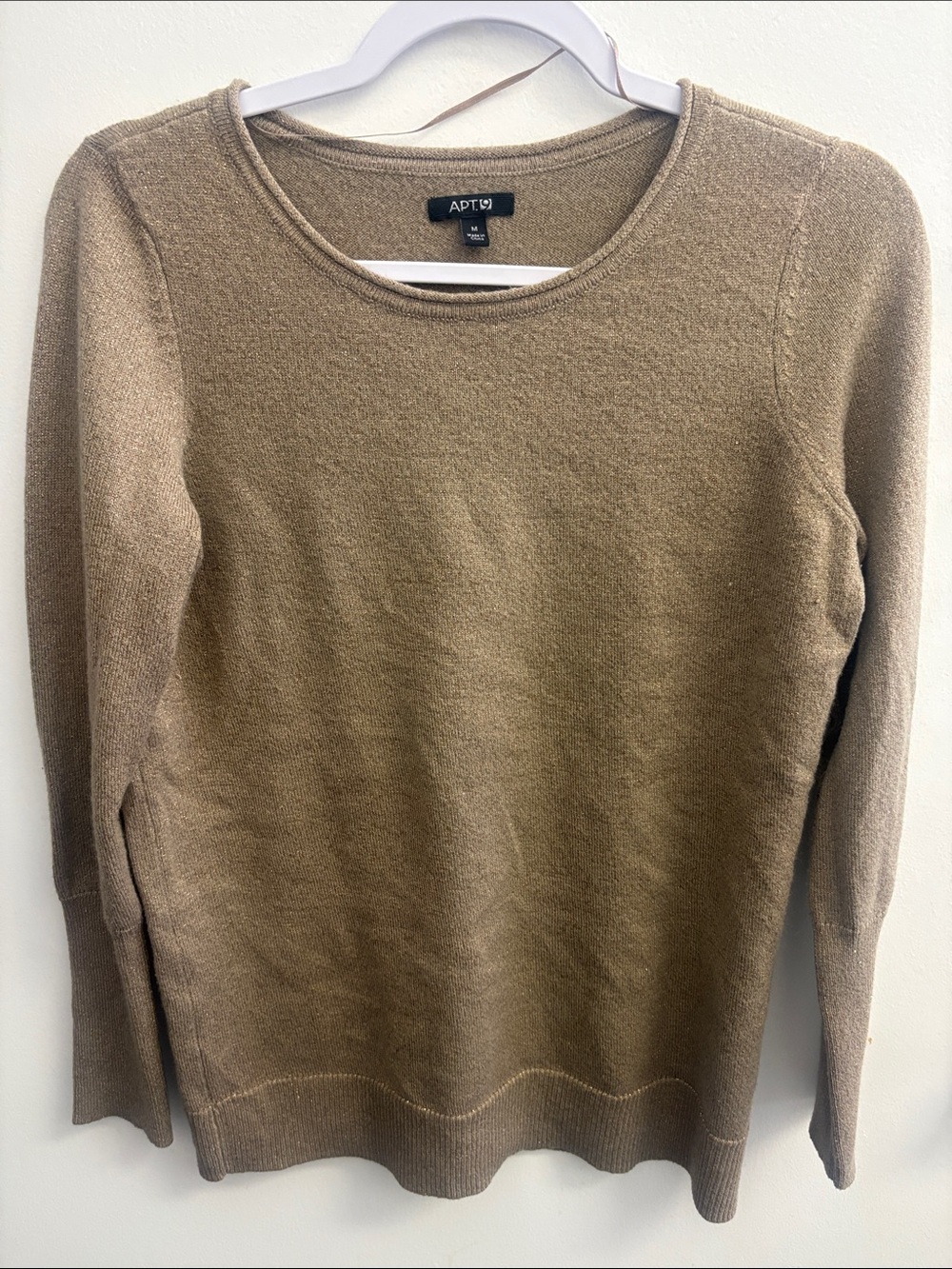Apt. 9 Women's Crewneck Sweater in Taupe Brown